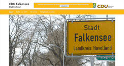 Desktop Screenshot of cdu-falkensee.de